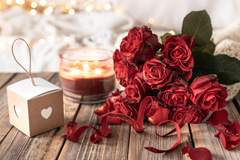 With All My Heart” White Valentine’s Day Room Package